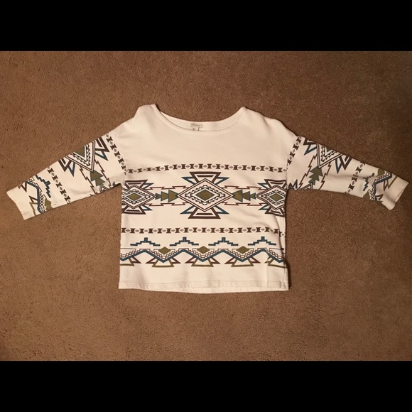forever 21 tribal design LS shirt - Picture 1 of 2